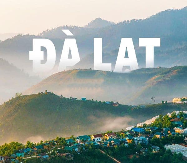 Da Lat city flowers and landscapes