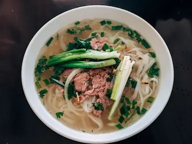 Vietnamese pho noodles