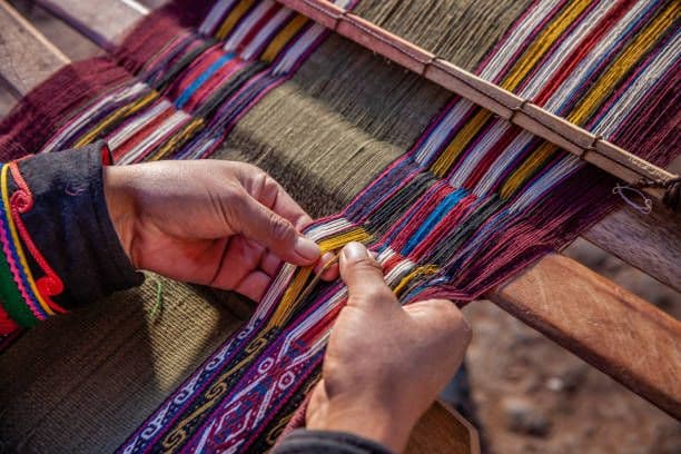 Traditional ethnic brocade textiles