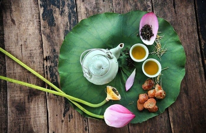 Lotus tea West Lake Hanoi
